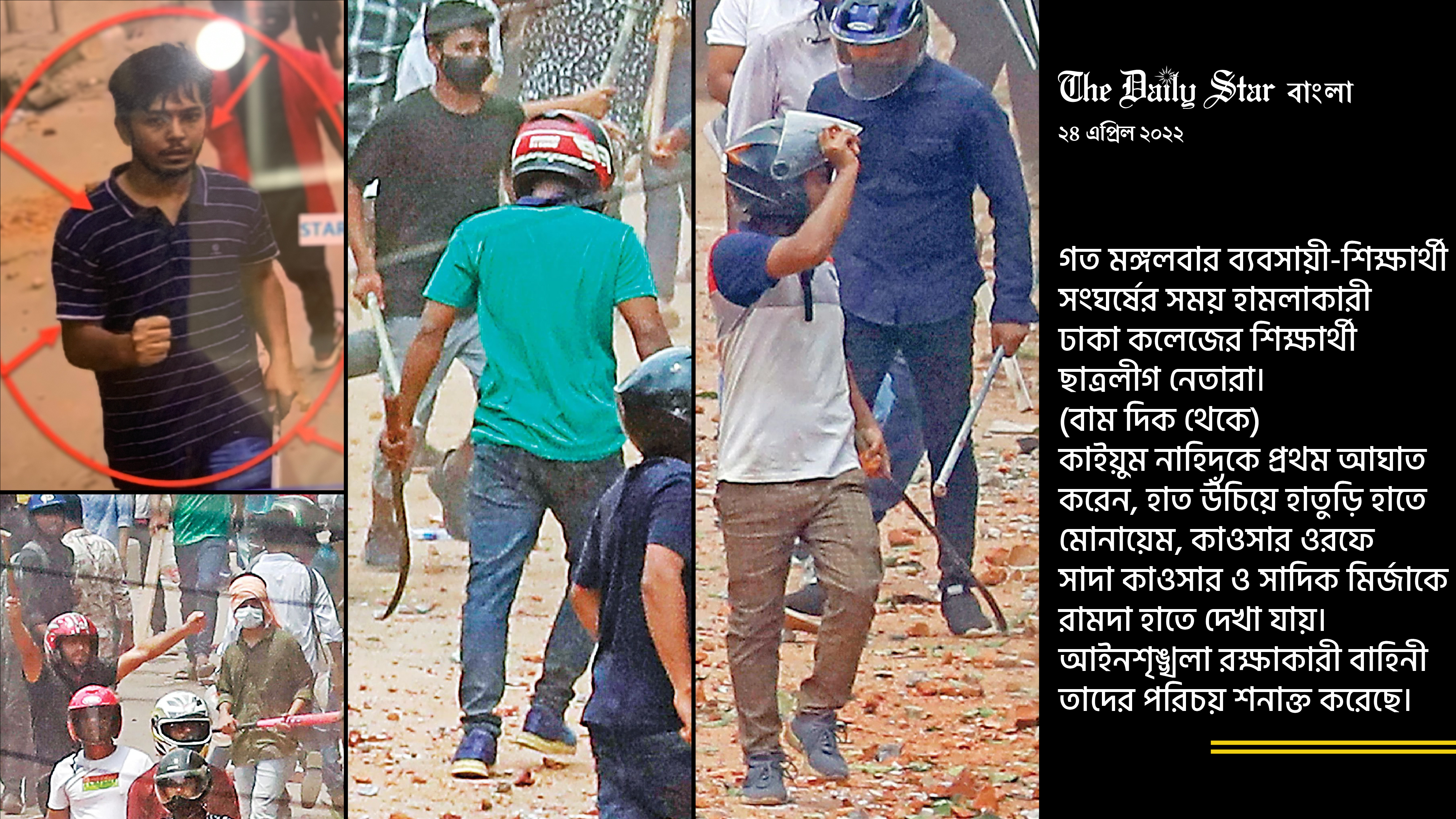 হেলমেট পরিচয় লুকাতে পারে না