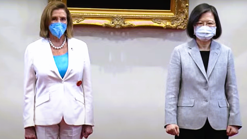 তাইওয়ানের প্রেসিডেন্ট সাইয়ের সঙ্গে দেখা করলেন পেলোসি