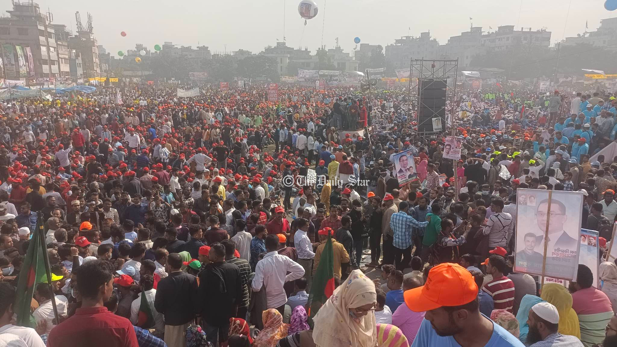 গোলাপবাগে বিএনপির সমাবেশ শুরু