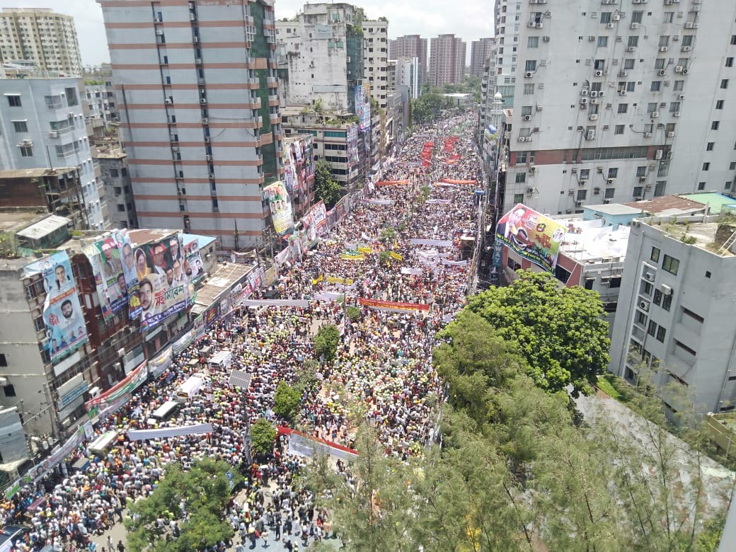 নয়াপল্টনে বিএনপির মহাসমাবেশ শুরু