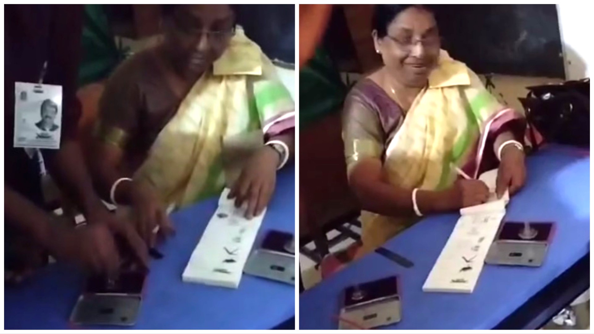 ‘নৌকা মার্কায় সিল মারো’ বলছেন যুবক, ব্যালট ছিঁড়ে দিচ্ছেন নির্বাচন কর্মকর্তা