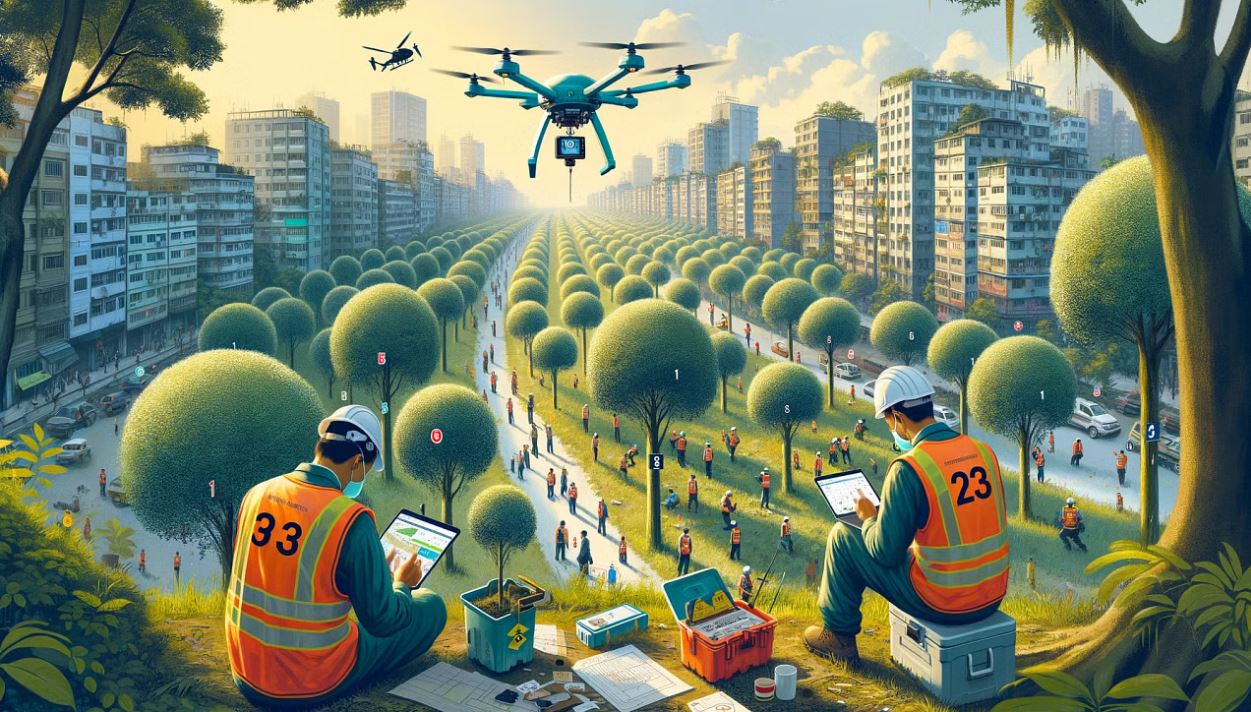 জিপিআরএস প্রযুক্তি ব্যবহার করে গাছের দেখভাল করবে ডিএনসিসি