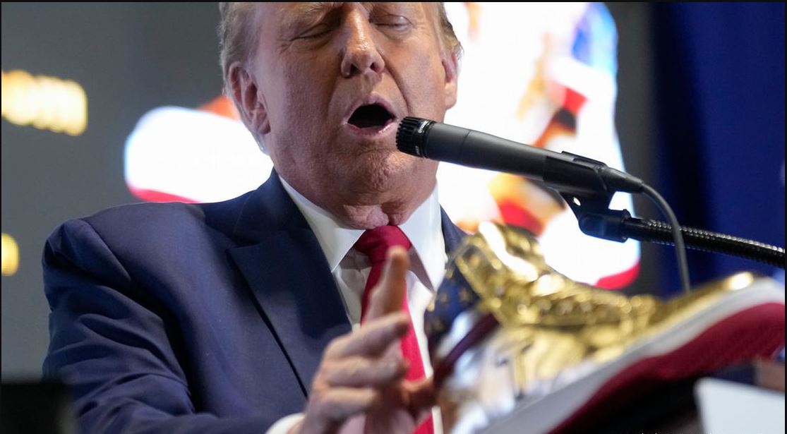 নির্বাচনী প্রচারণার মধ্যেই জুতার ব্যবসায় ট্রাম্প