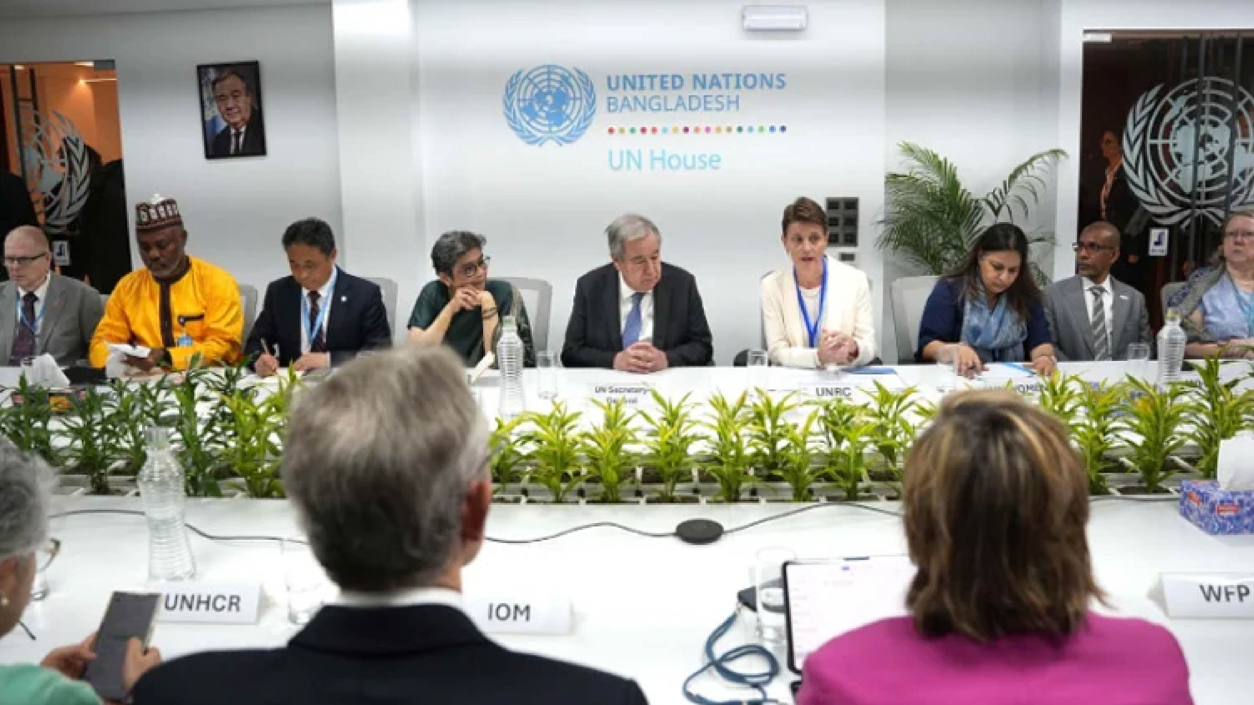 রোহিঙ্গা ইস্যুতে বাংলাদেশের প্রতি জাতিসংঘের সমর্থন পুনর্ব্যক্ত গুতেরেসের