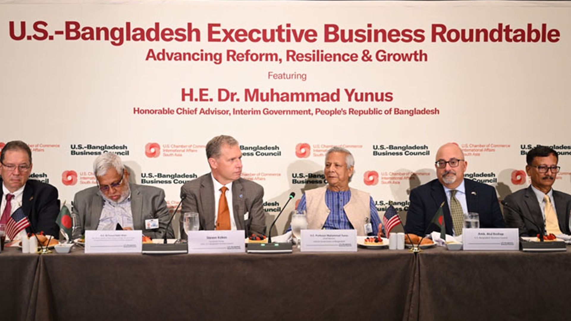 মার্কিন কোম্পানিকে বাংলাদেশে আরও বিনিয়োগের আহ্বান প্রধান উপদেষ্টার