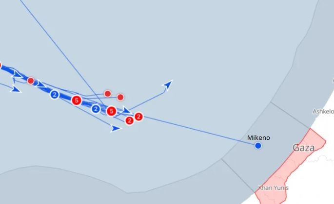 ইসরায়েলের অবরোধ ভেঙে গাজার জলসীমায় ফ্লোটিলার এক জাহাজ