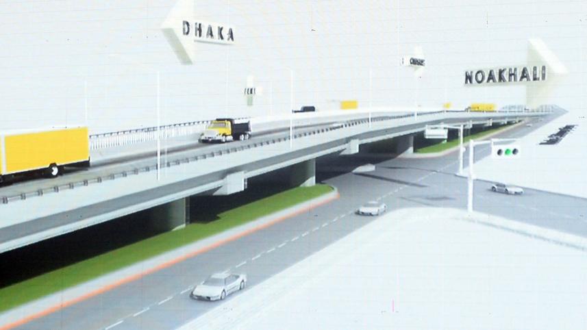 বাংলাদেশের প্রথম ছয় লেন উড়ালসেতু