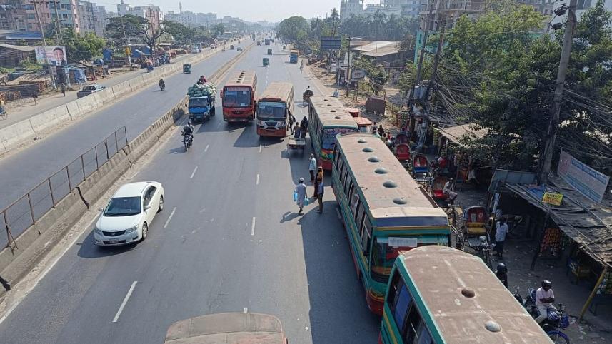 বাস চলাচল