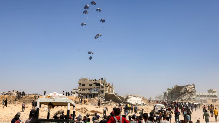 Gaza Aid from Aircraft