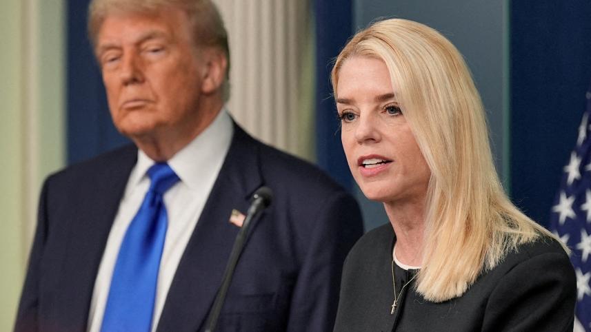 Pam Bondi and Trump